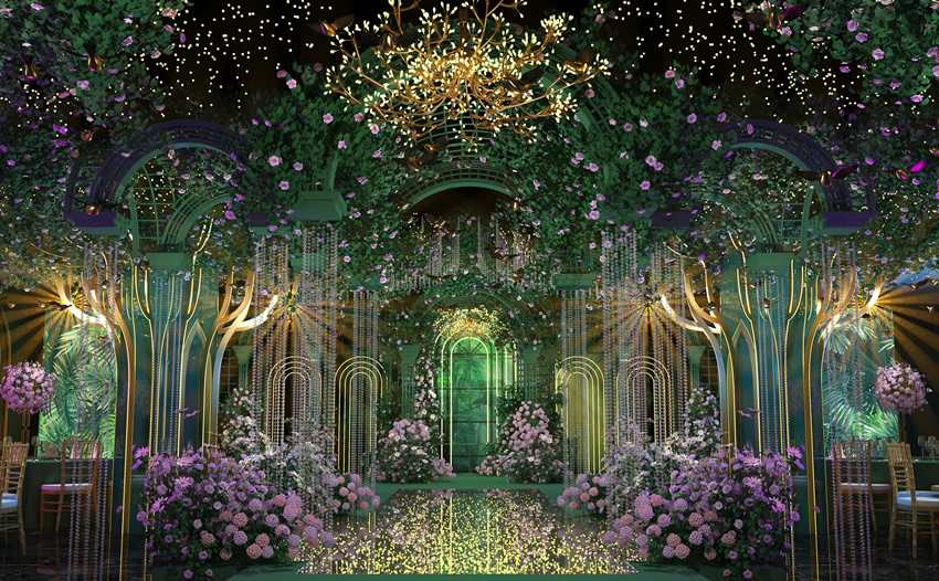 长清奇妙森林婚礼堂效果展示